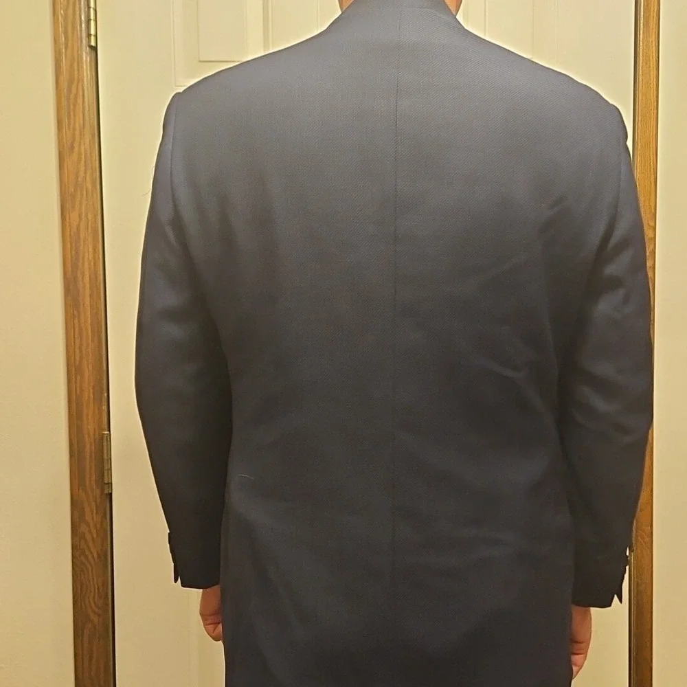 Pal Zileri Blazer Blue Wool Jacket 52EU (42US) Italy‎ EUC Drop 8